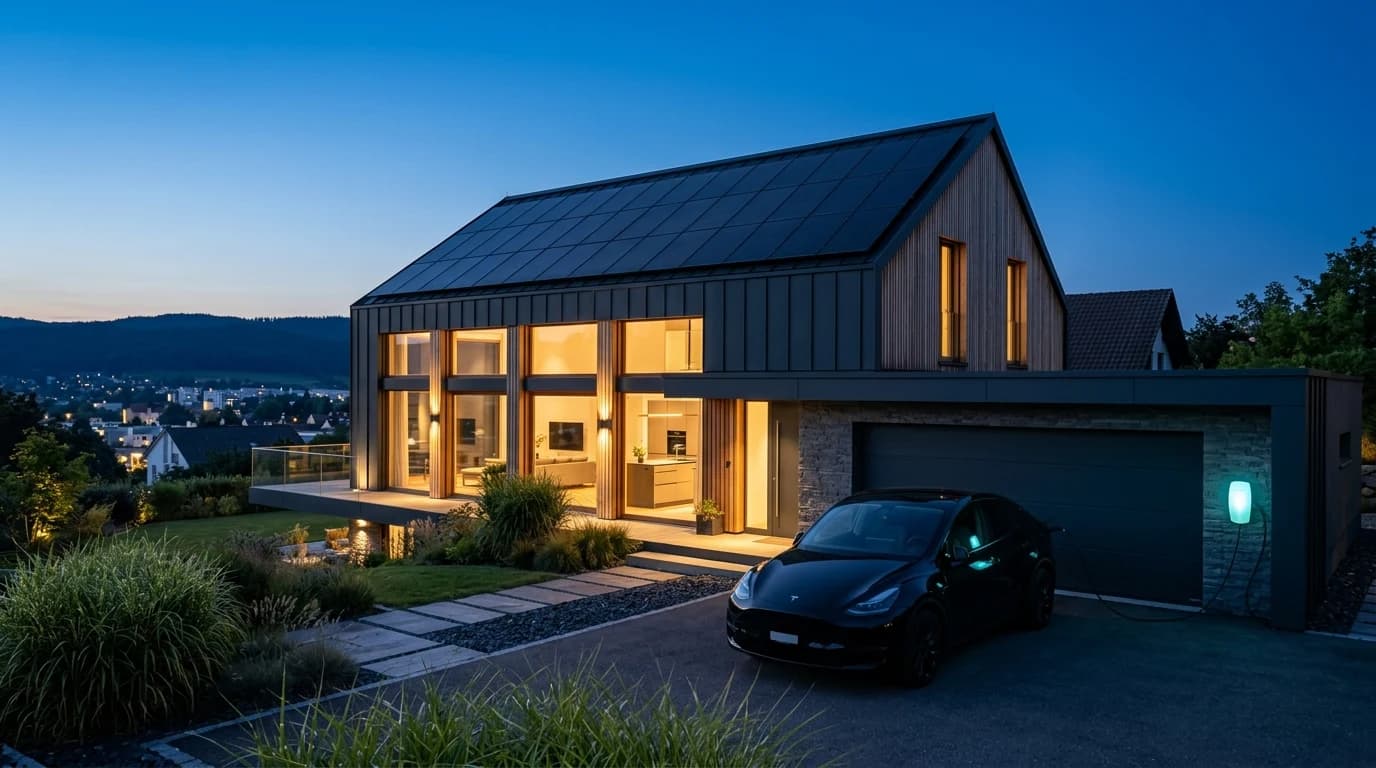 Modernes Einfamilienhaus in Rheinfelden mit PV-Anlage und Wallbox