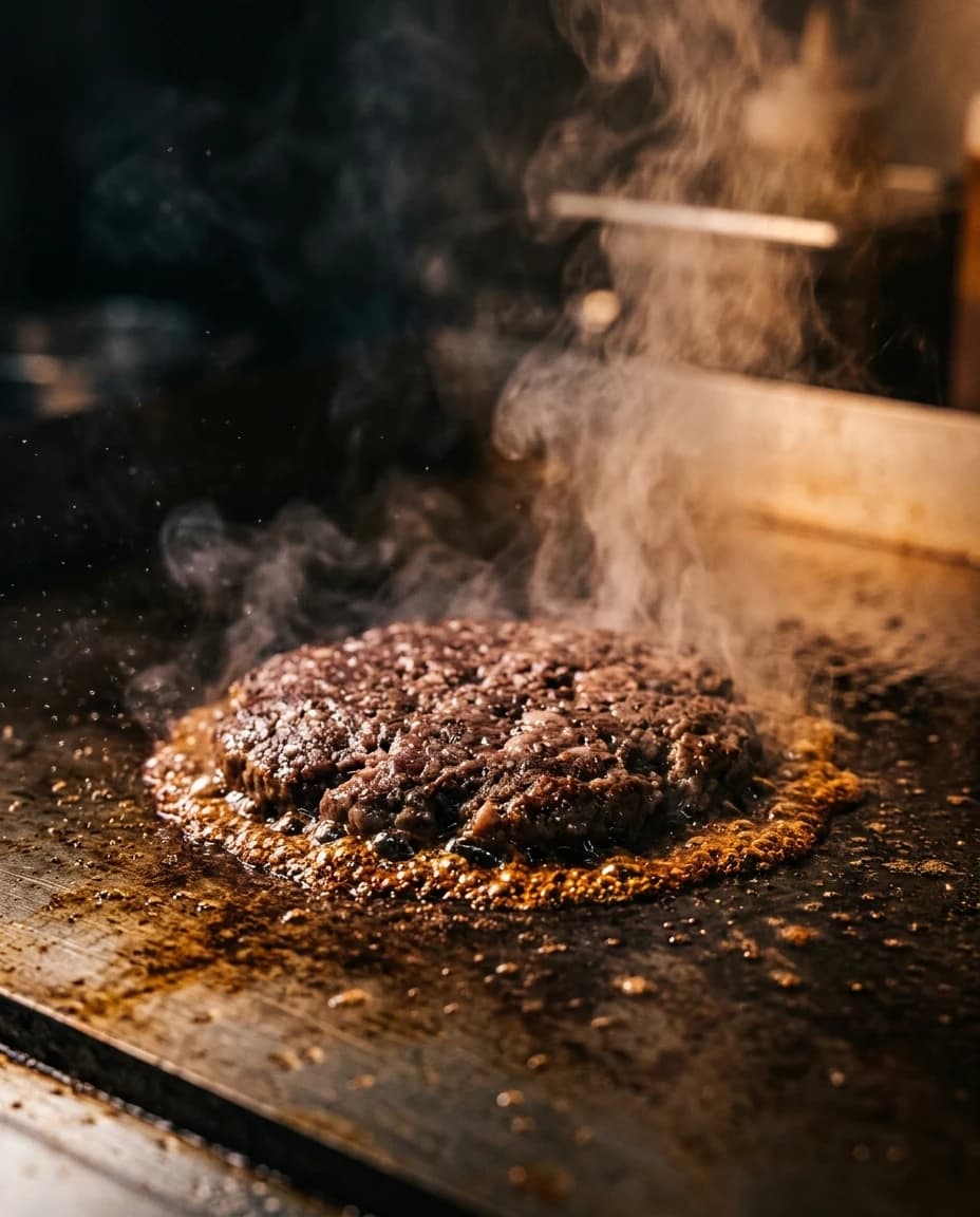 Sizzling smash patty